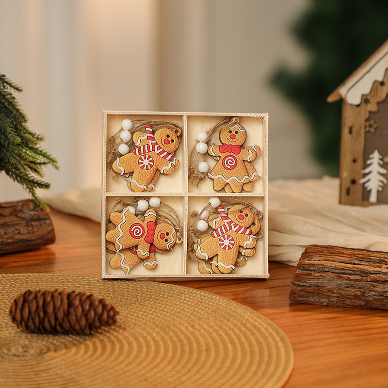 Decorative Christmas ornaments in gnome design