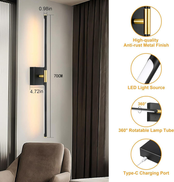 Modern swivel wall lamp