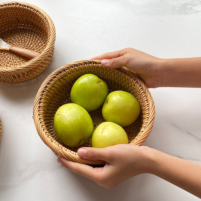 Set of three handcrafted baskets