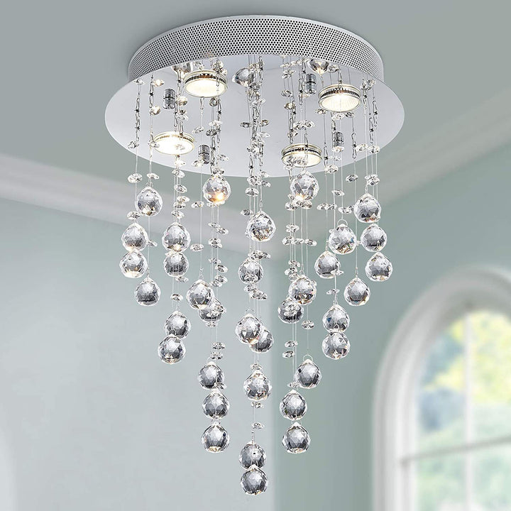 Crystal Raindrop Pendant Light