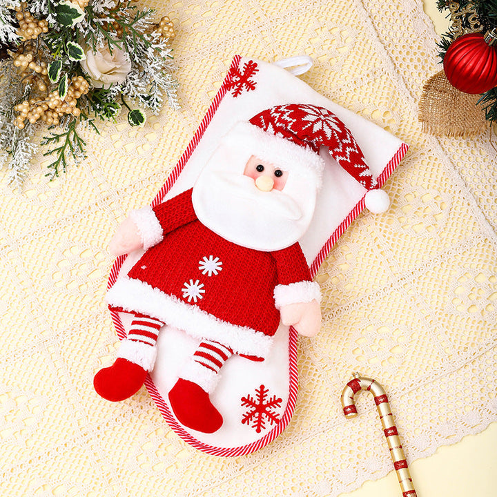 Festive Snowman Christmas Stocking