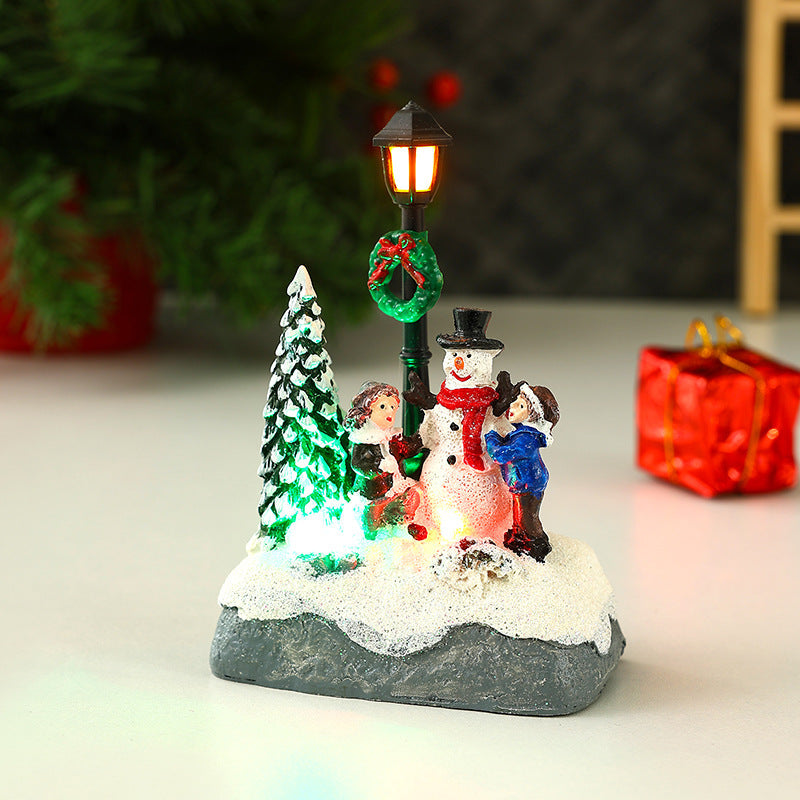 Nostalgic Christmas village scene
