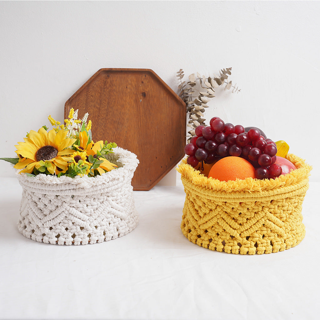 Decorative Macrame Storage Basket