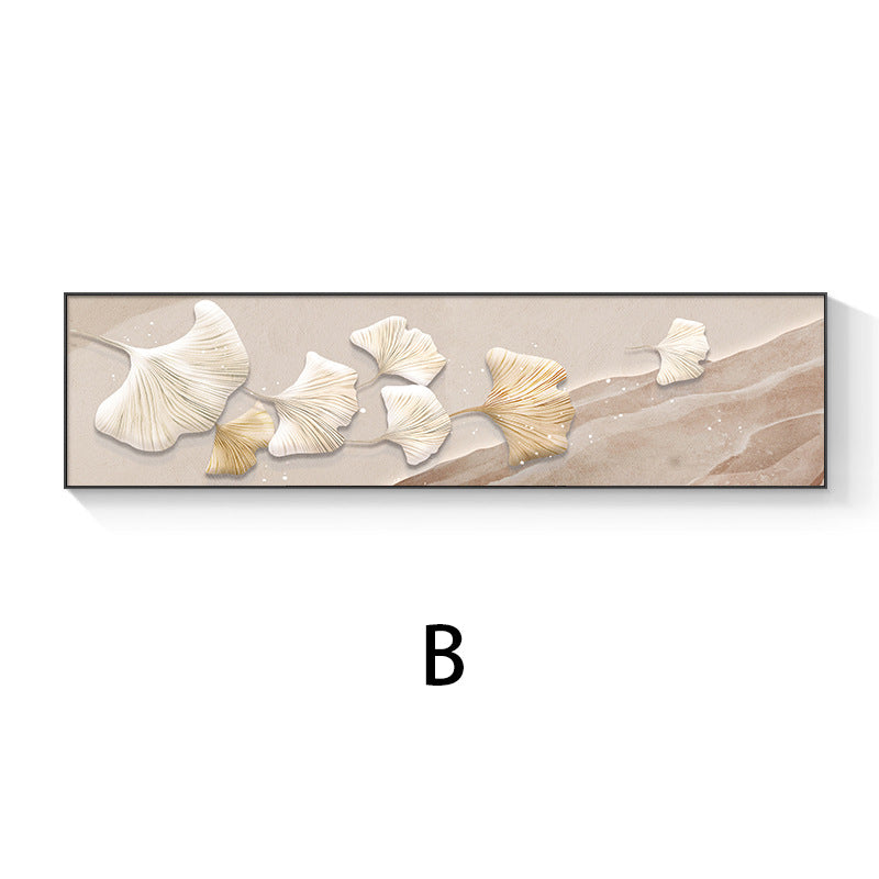 Coastal-Inspired 3D Ginkgo Leaf Wall Art