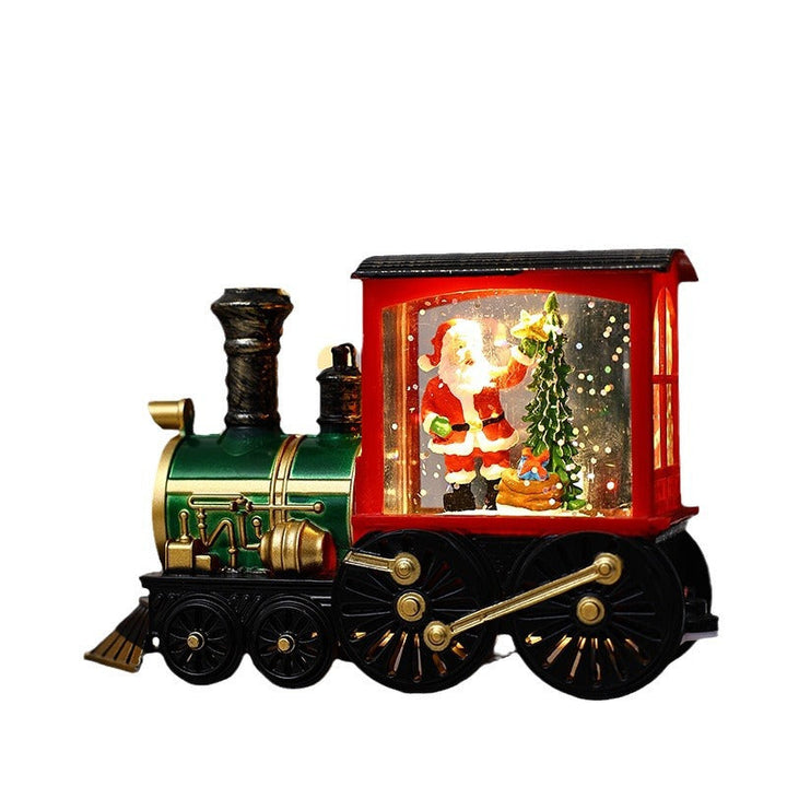 Illuminated Christmas train decoration
