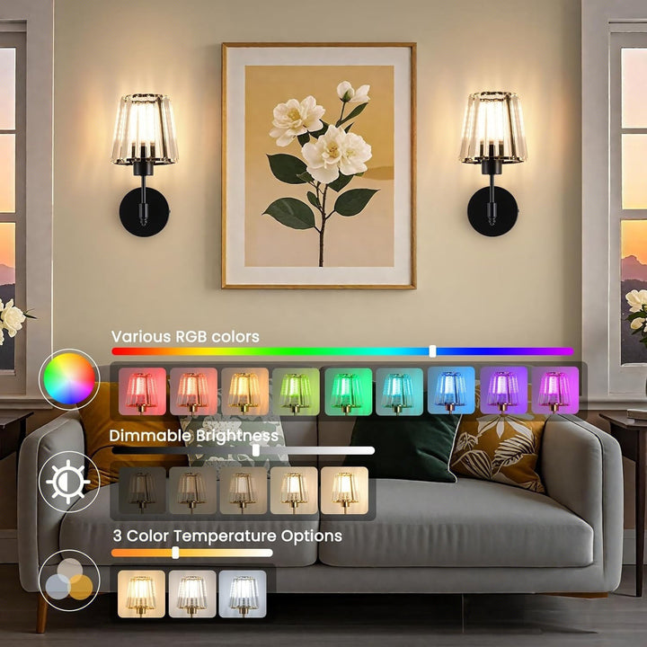 Crystal Accent Wall Light