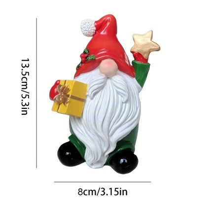Playful Santa Claus decoration figure