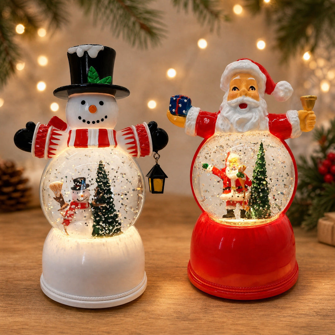 Funny Santa Claus Snow Globe Figure