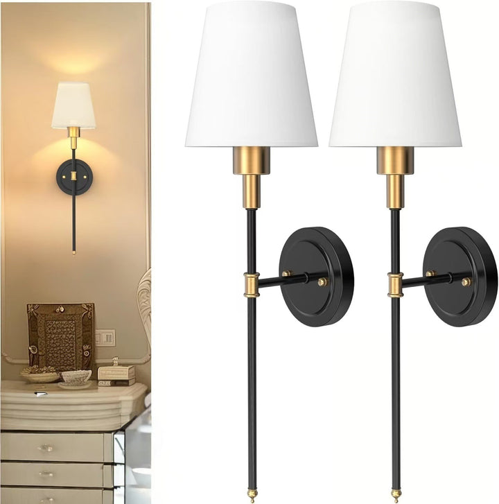 Modern elegant wall lamps set