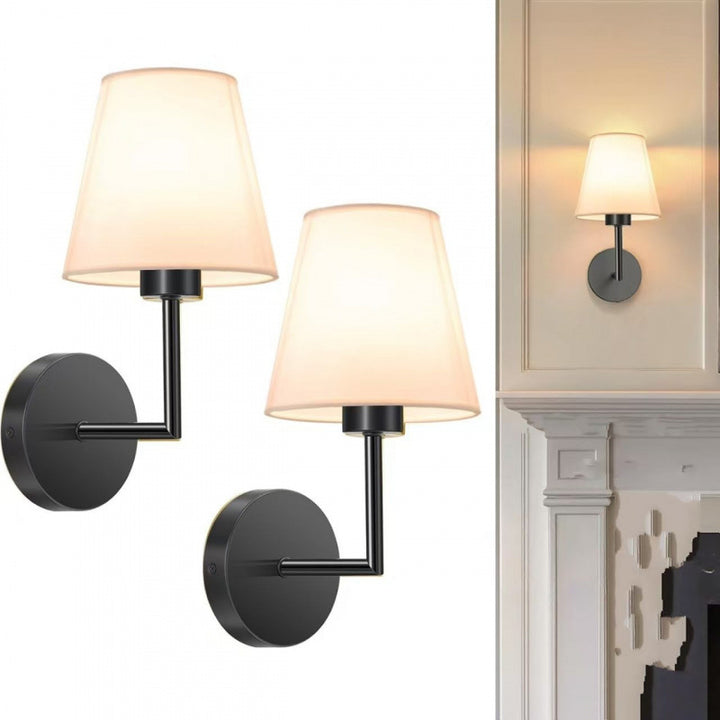 Contemporary Linen Wall Light