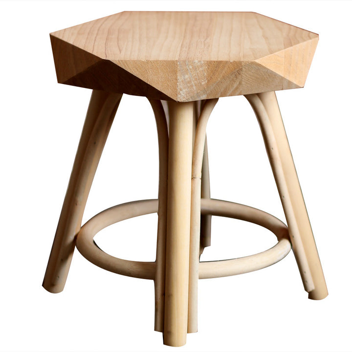 Modern stool made of solid wood