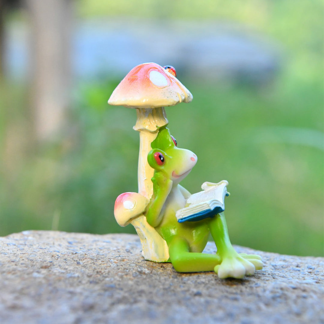 Whimsical Frog Figurine