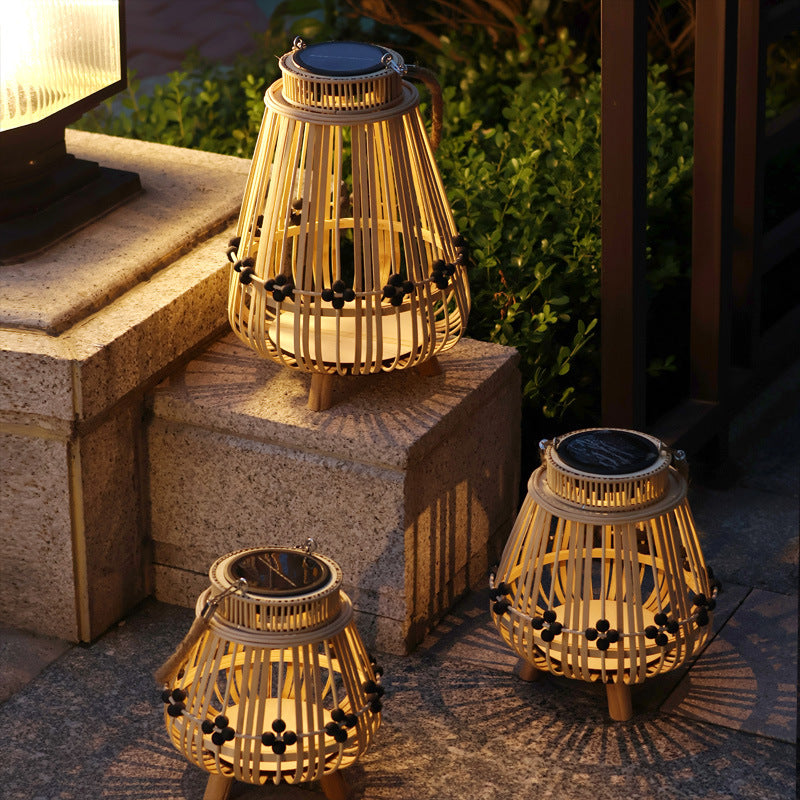Handcrafted wooden lantern