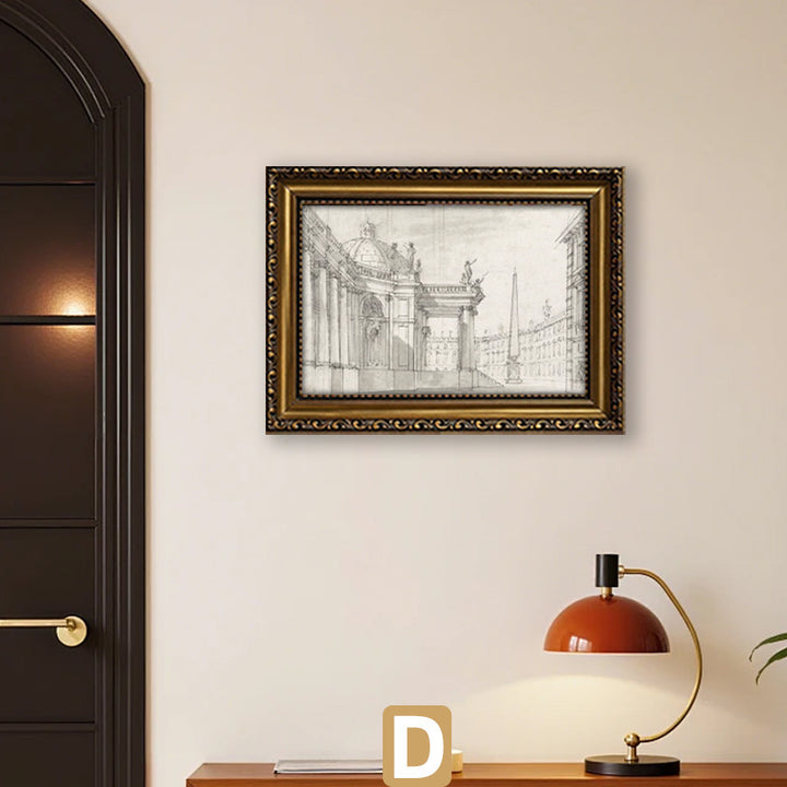Classic Architectural Framed Wall Art