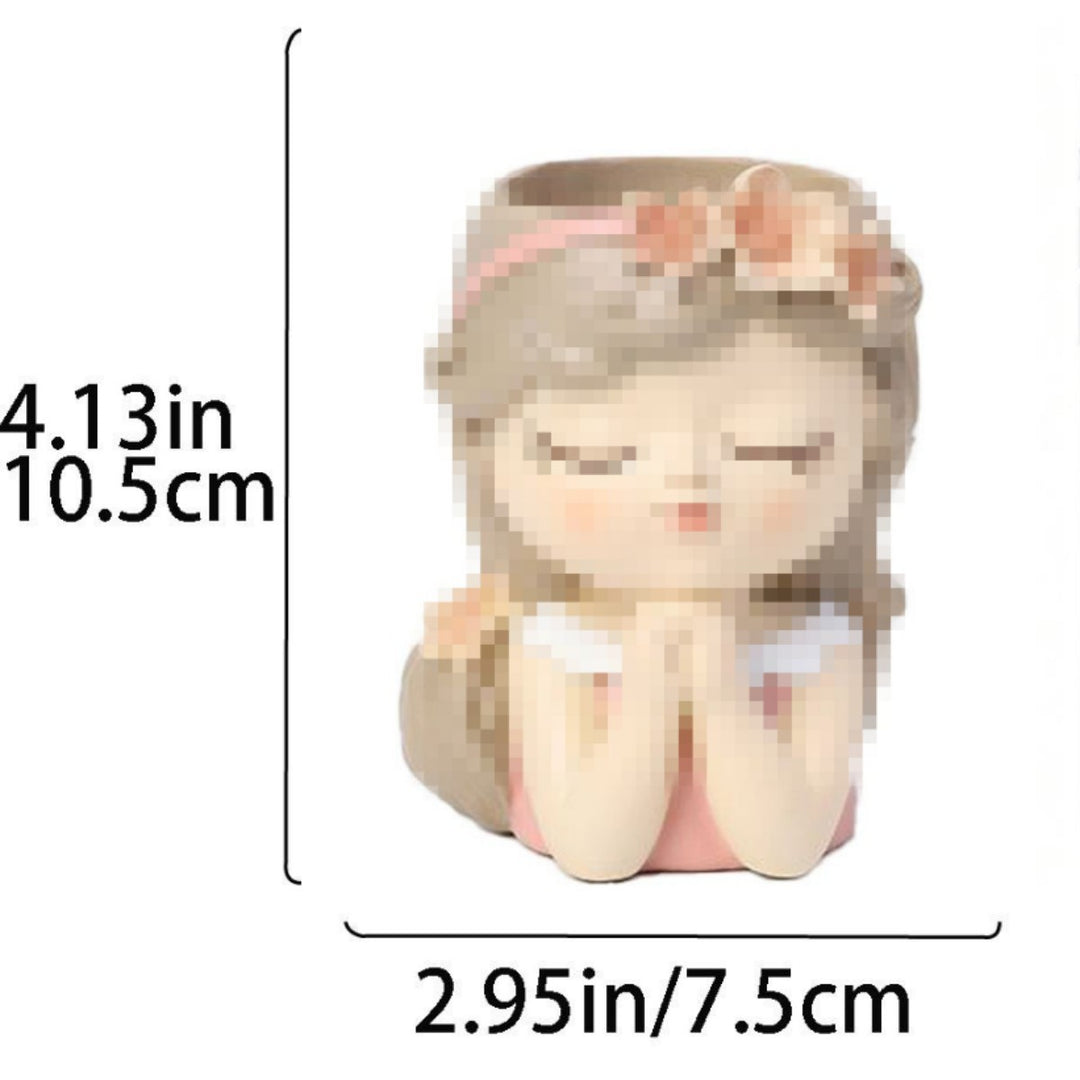 Charming Ceramic Girl Figurine