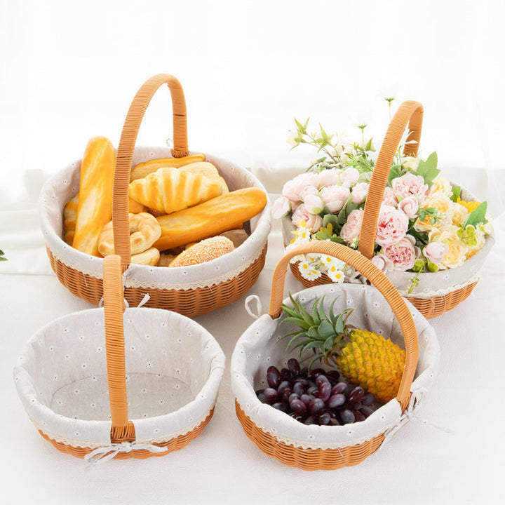 Decorative Round Woven Basket