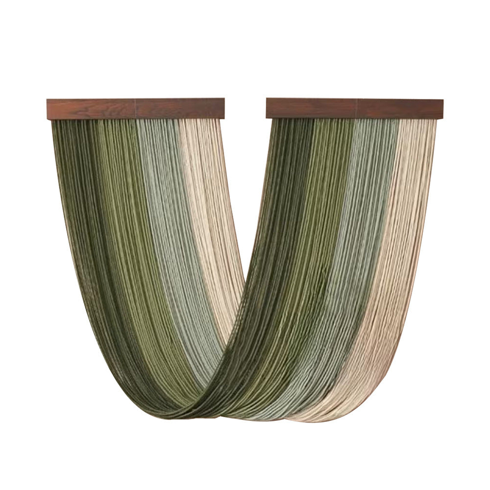 More elegant macrame wall hanging with wooden frame