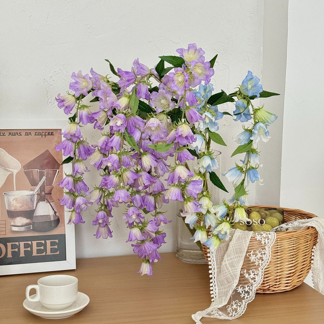 Decorative Floral Bellflower Arrangement for Home Decor