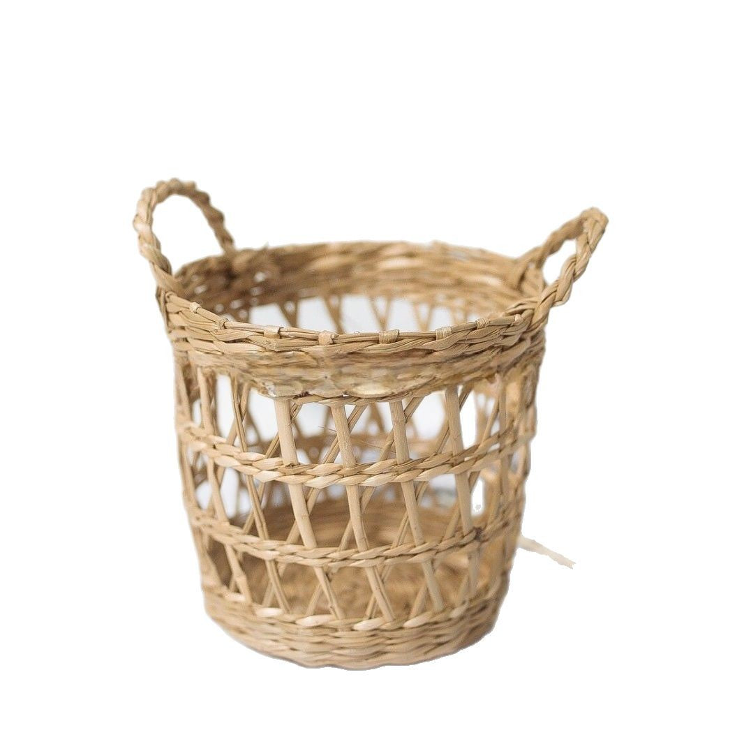 Natural Fiber Decorative Storage Basket