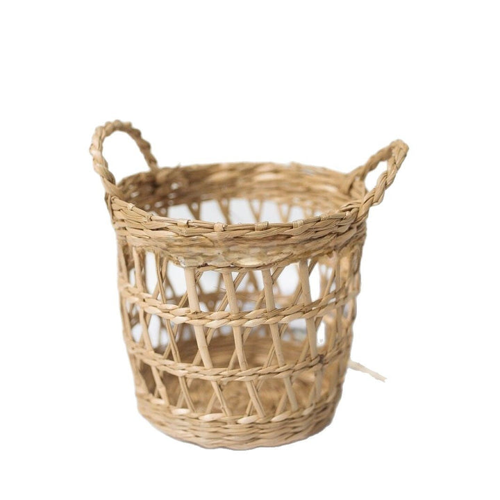 Natural Fiber Decorative Storage Basket