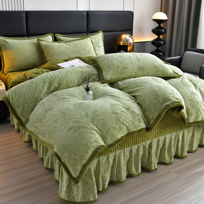 Luxurious Plush Velvet Comforter Set