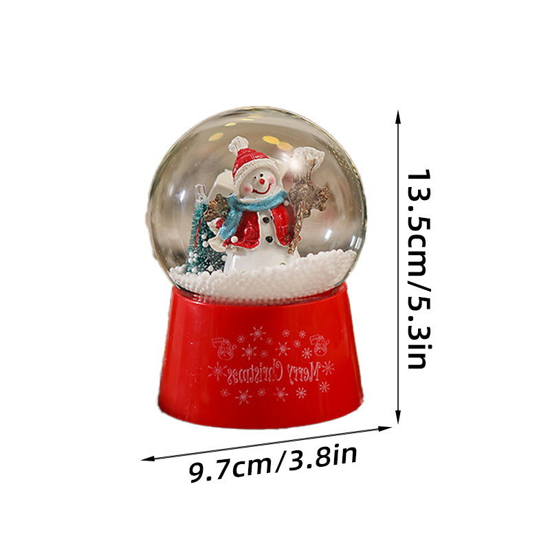 Snow globe with Santa Claus and Christmas tree