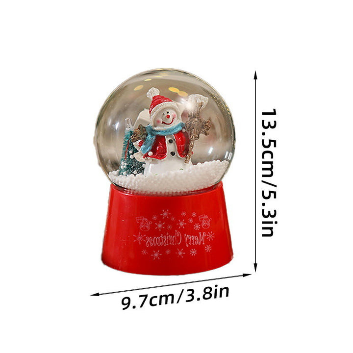 Snow globe with Santa Claus and Christmas tree