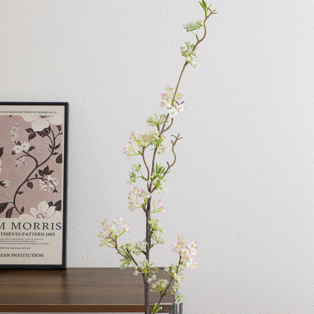 Natural artificial flower branch with detailed flowers