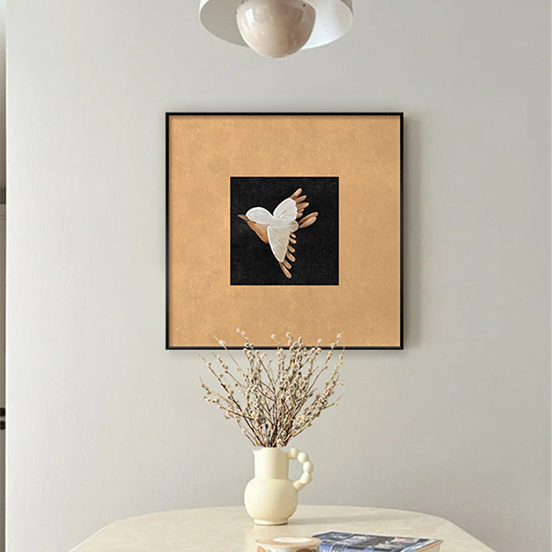 Framed Bird-Inspired Wall Art