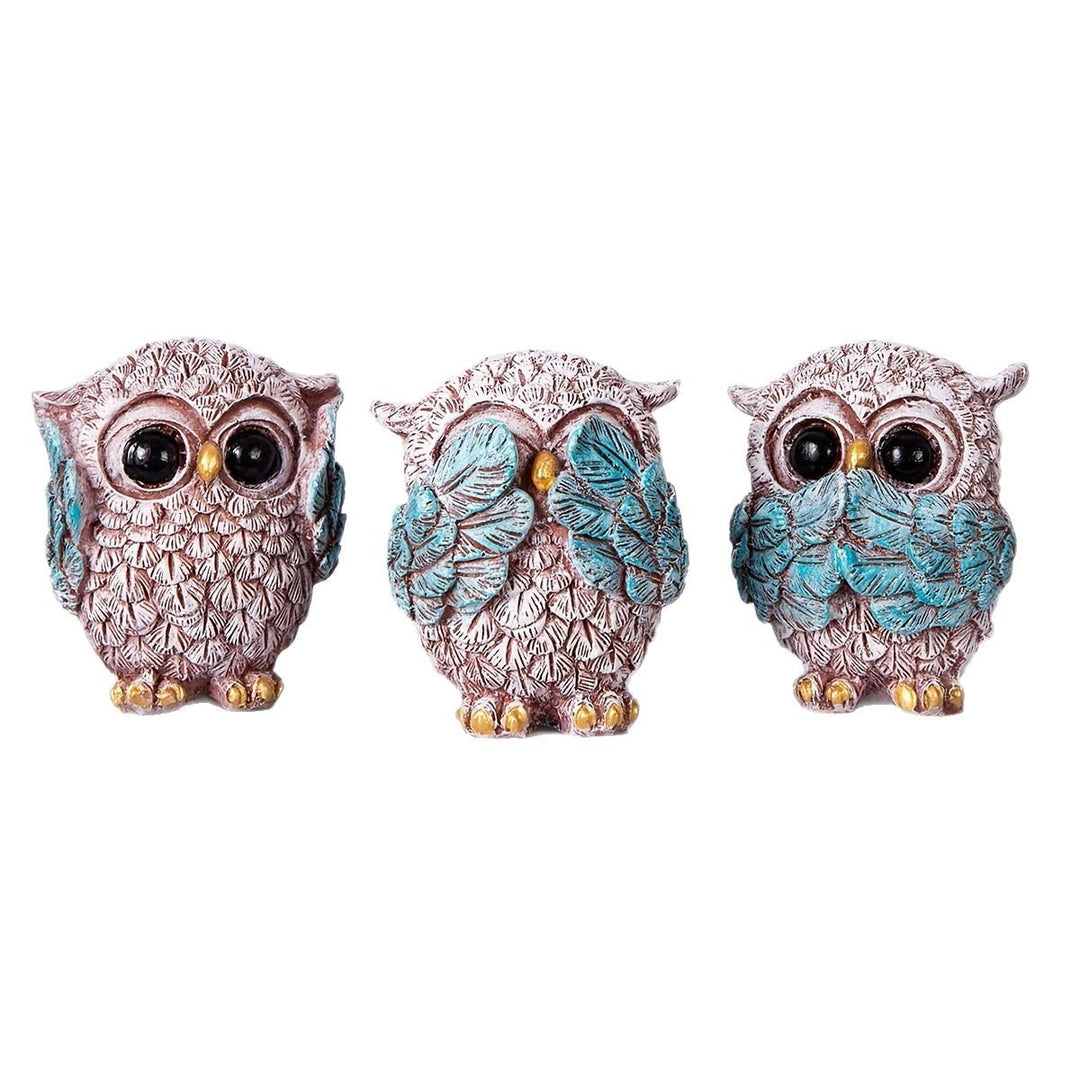 Decorative Owl Figurine Set
