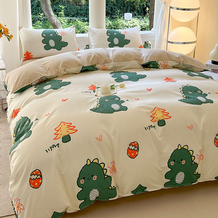 Modern Floral Pattern Duvet Cover Set