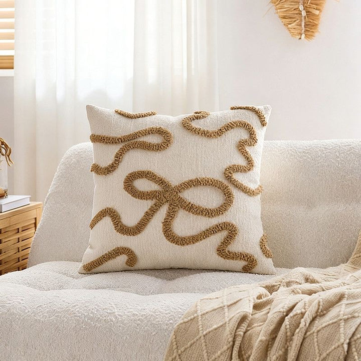 Decorative Textured Throw Pillow for Sofa Decor