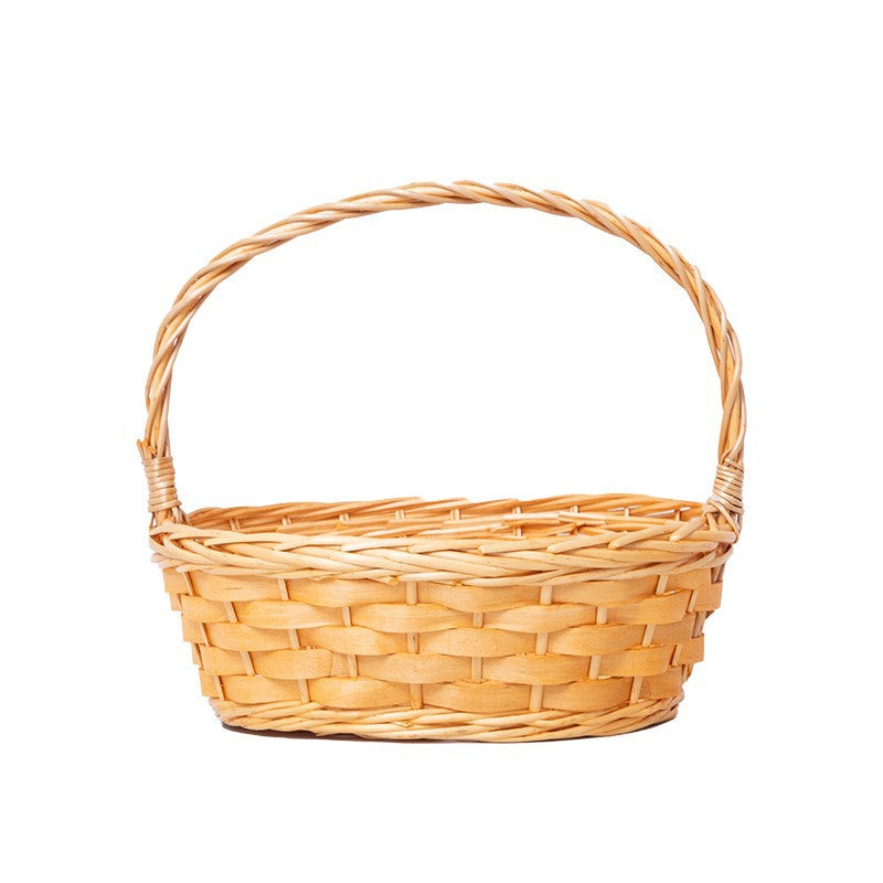Handcrafted basket with practical handle