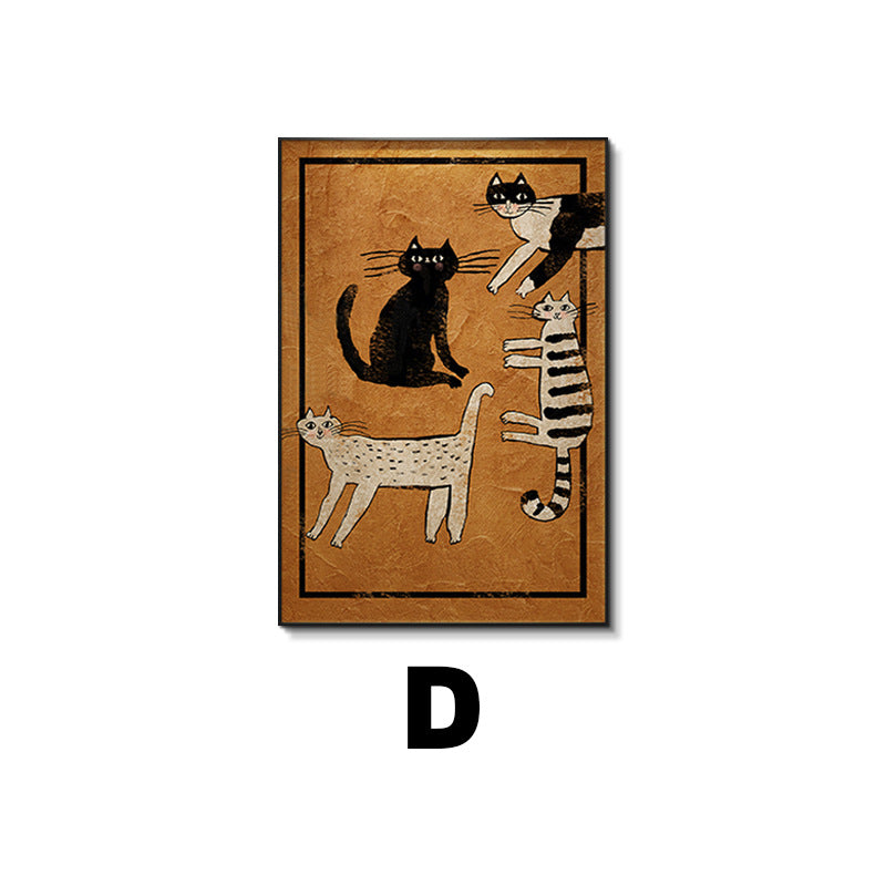 Cat-Themed Framed Wall Art