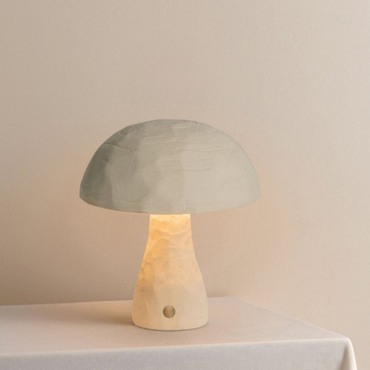 Artistic mushroom-shaped table lamp