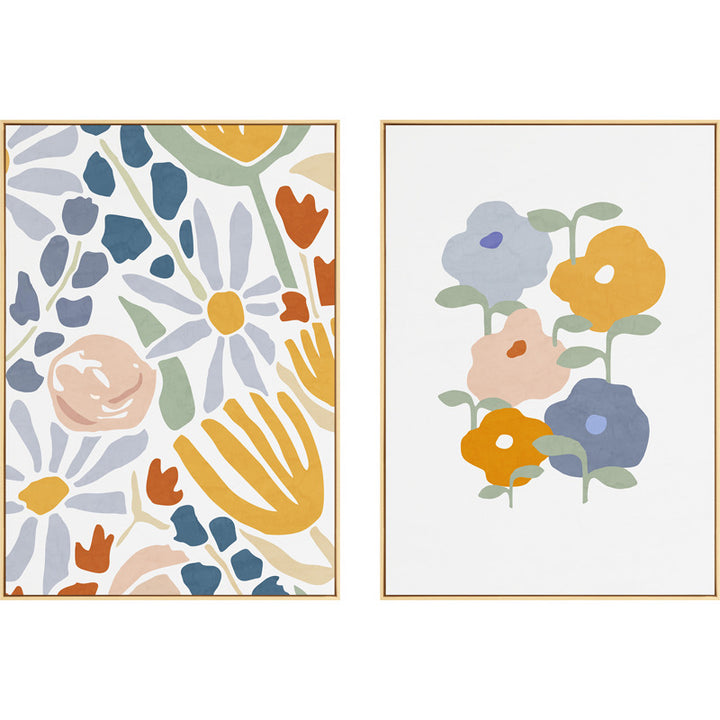 Floral Abstract Canvas Art Print