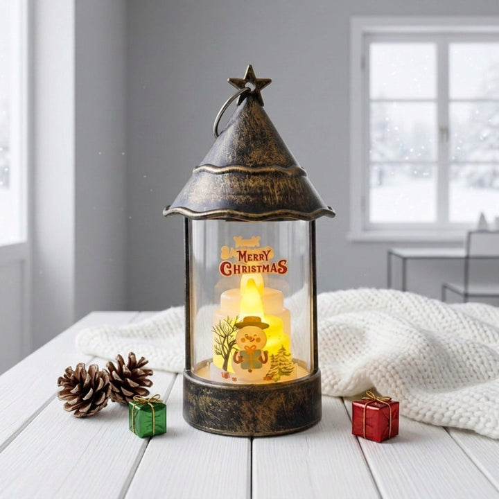 Christmas lantern with LED lighting