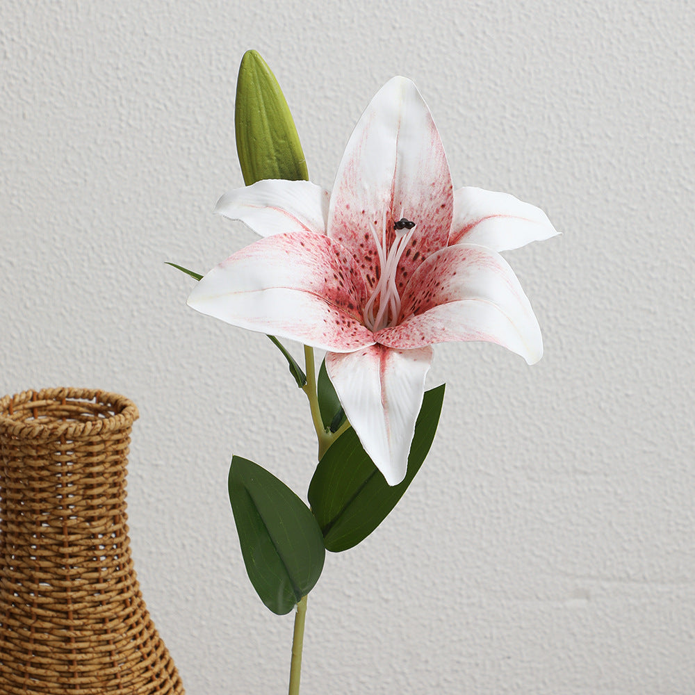 Artificial lily bouquet with realistic details