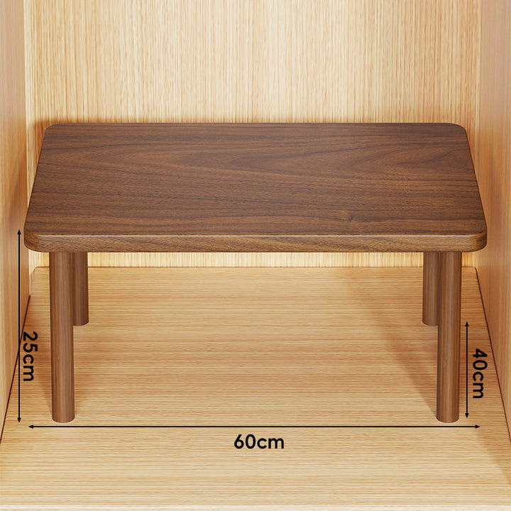 Adjustable Multi-Height Wooden Monitor Riser and Desktop Shelf