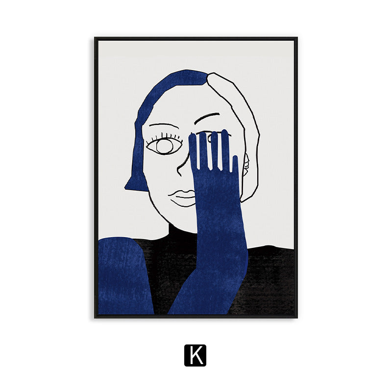 Abstract Line Art Canvas Print 1790072945