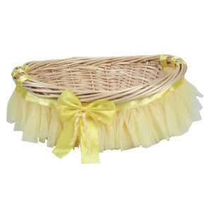 Decorative basket with ruffle detail