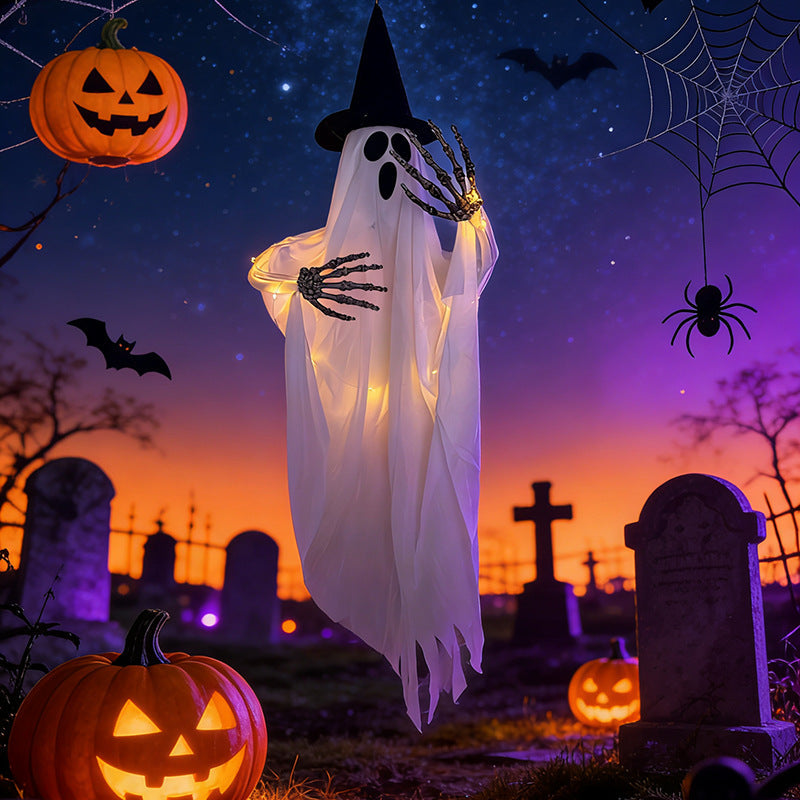 Decorative Halloween Ghost with LED Lights