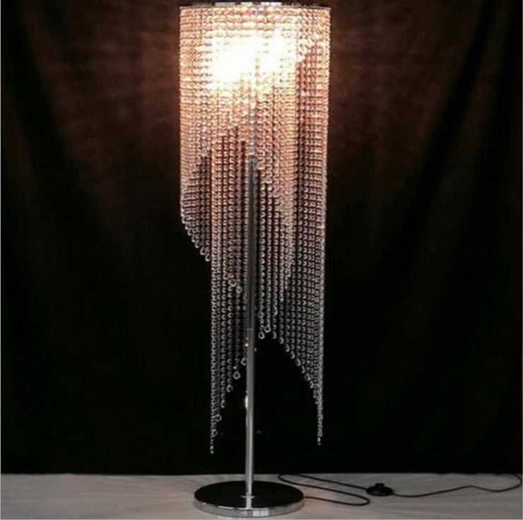 Elegant Crystal Bead Floor Lamp