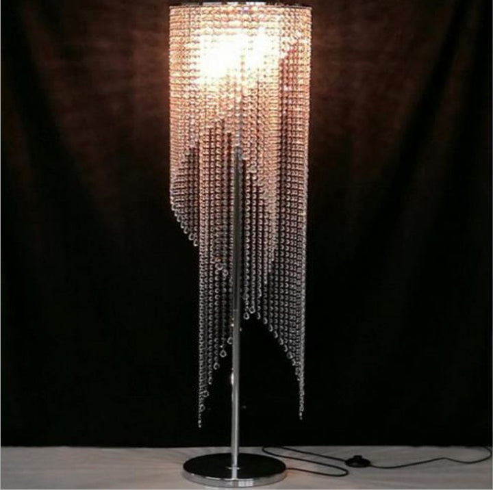 Elegant Crystal Bead Floor Lamp
