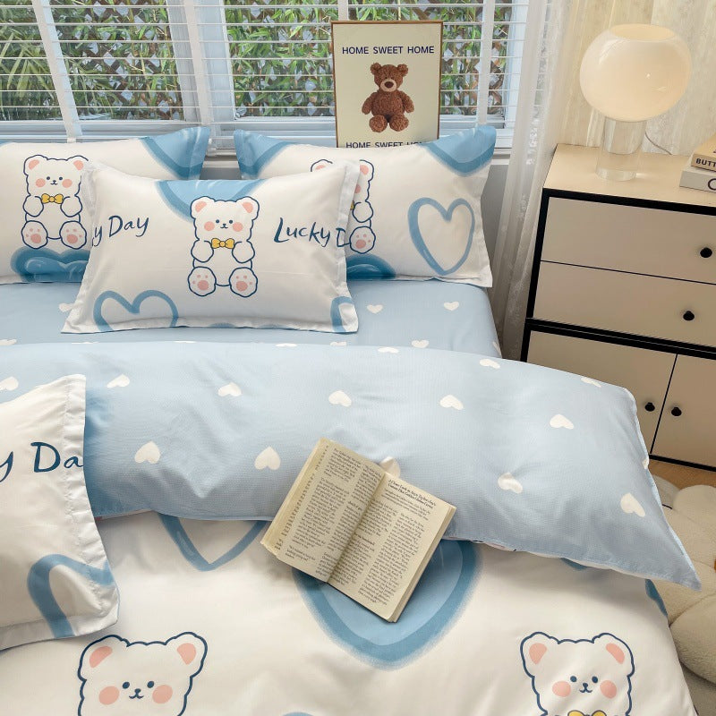 Playful Cartoon Bear Bedding Set