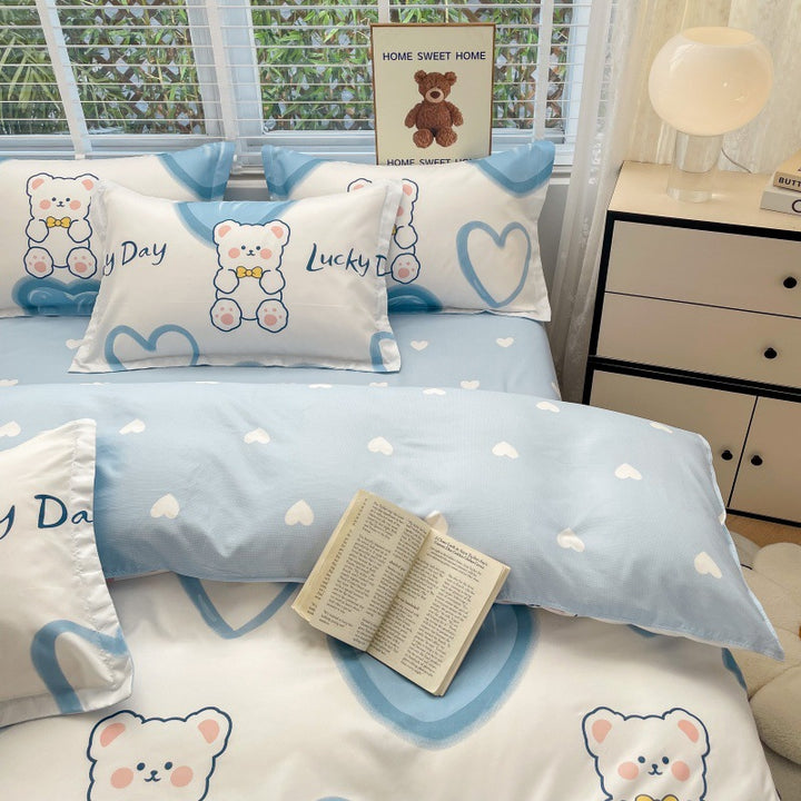 Playful Cartoon Bear Bedding Set