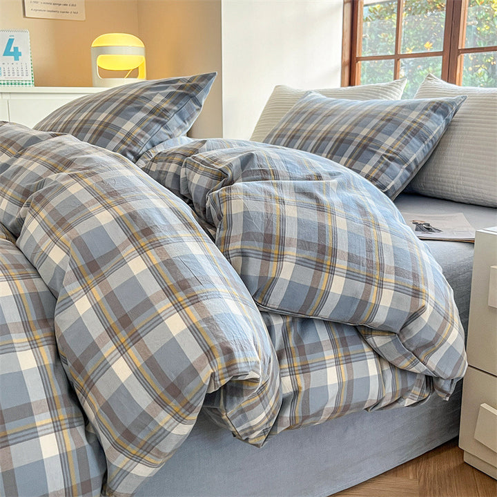 Decorative Modern Grid Pattern Bedding Set Avarnia