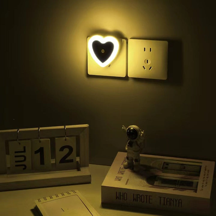 LED Heart-Shaped Night Light