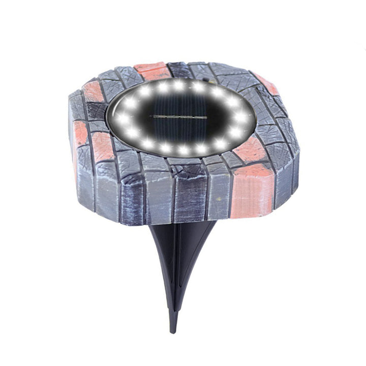 Solar-powered decorative lantern post