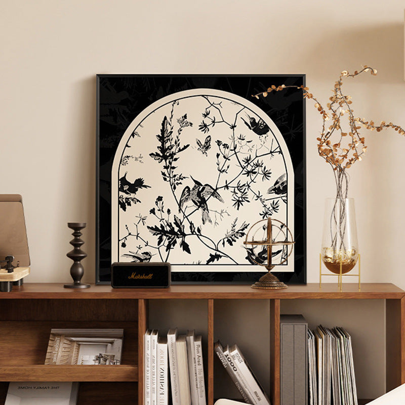 Framed Botanical Bird Illustration Print